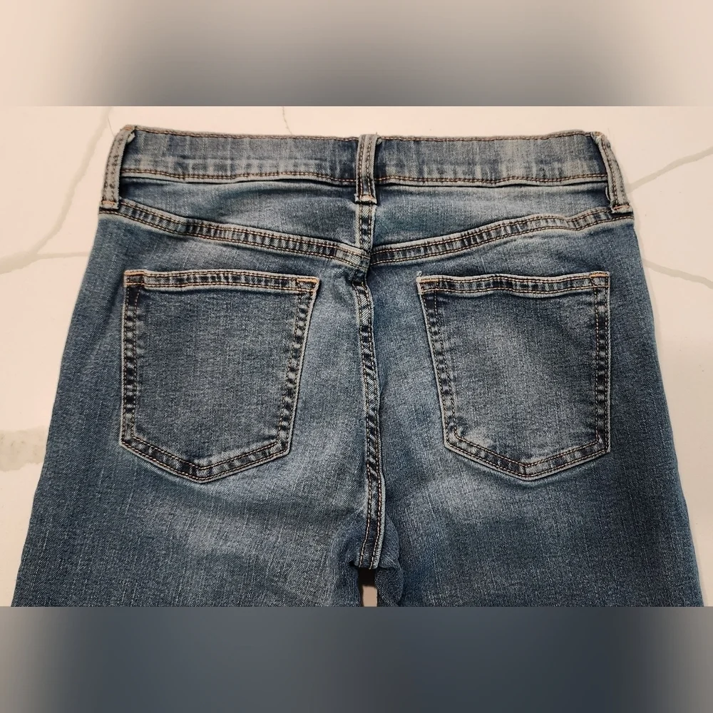 Old Navy Kids Karate Mid Rise Stretch Denim Blue Jeans Regular Unisex Size 14